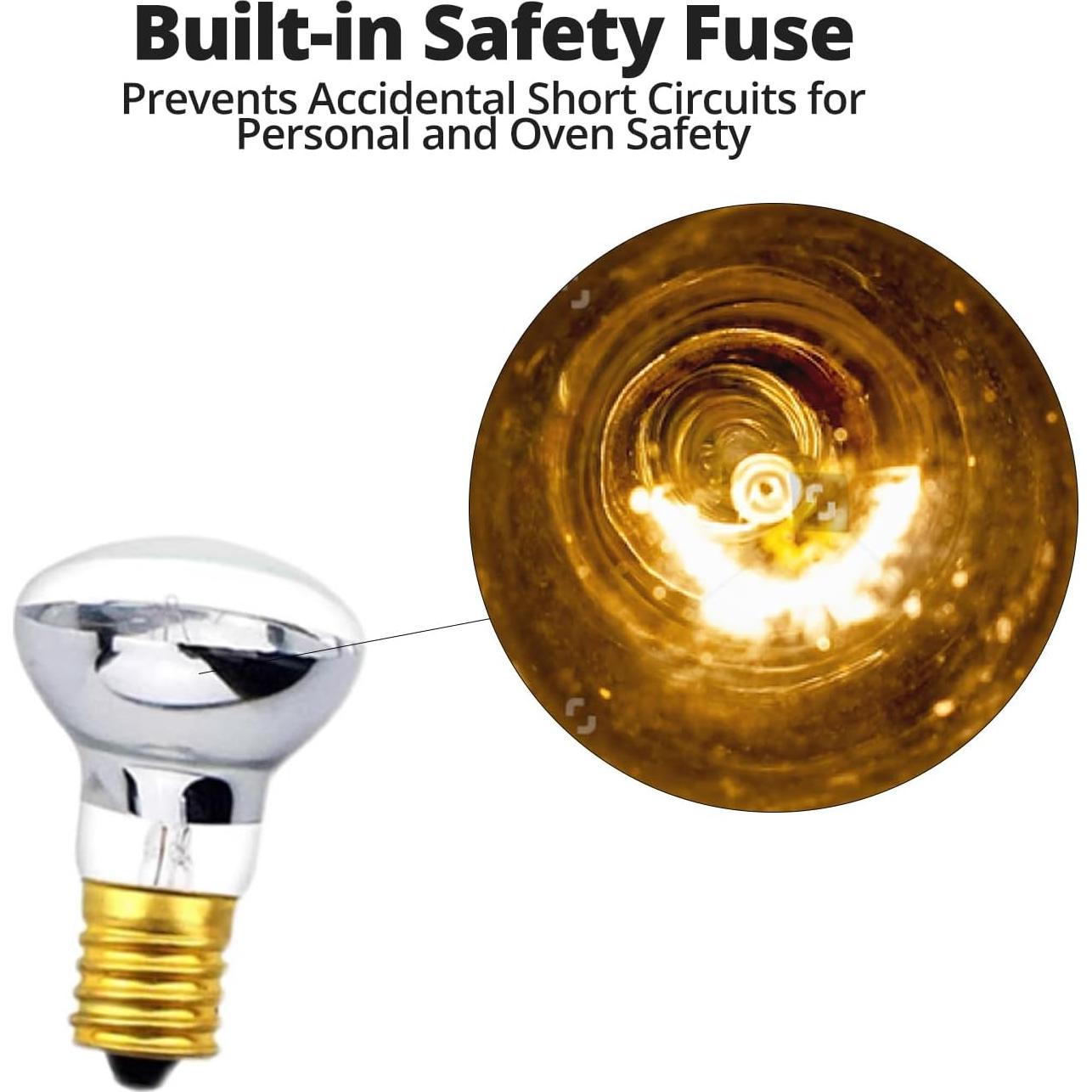 4 Bombillas Reflector R39 40W E17 para Lámparas de Lava