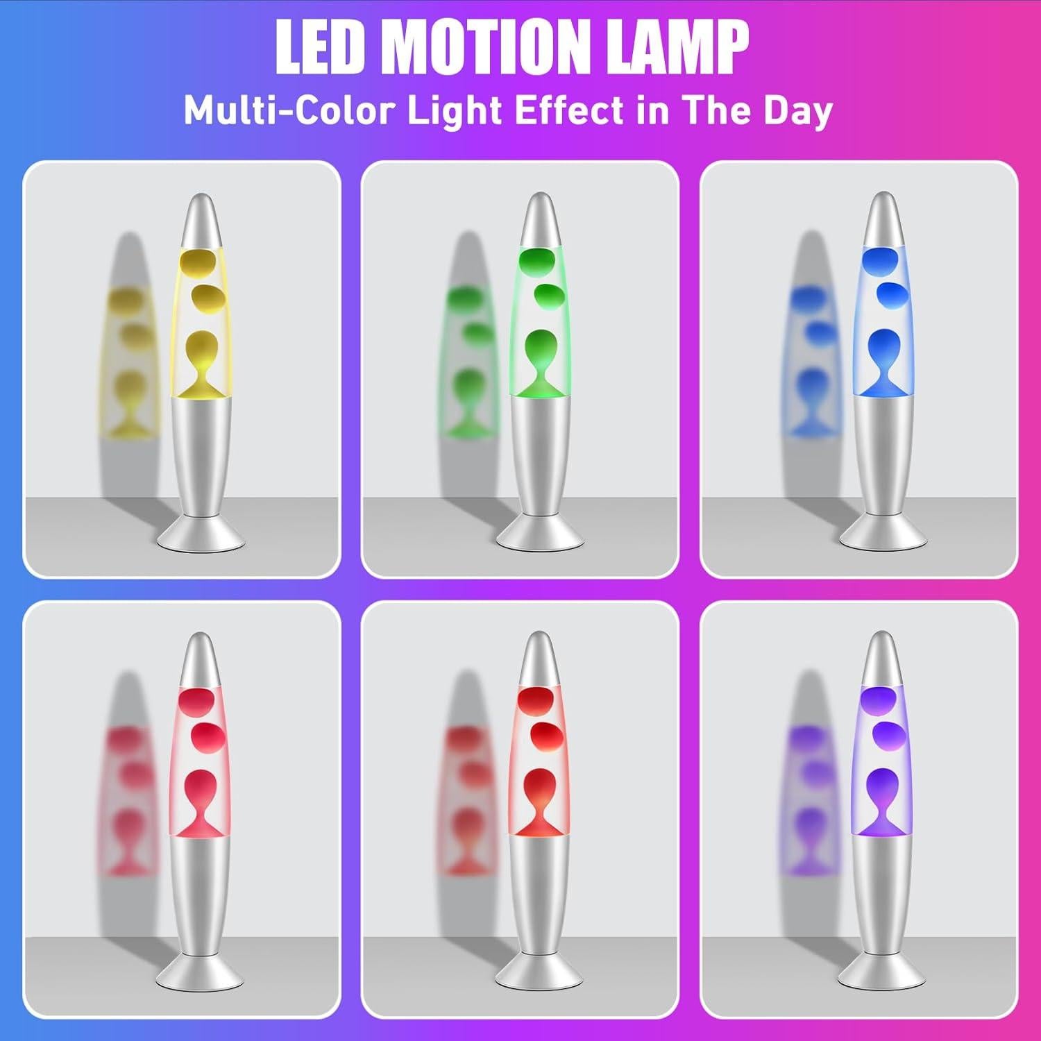 Lámpara LED Cambiante Dalavalampa 33 cm 7 Colores