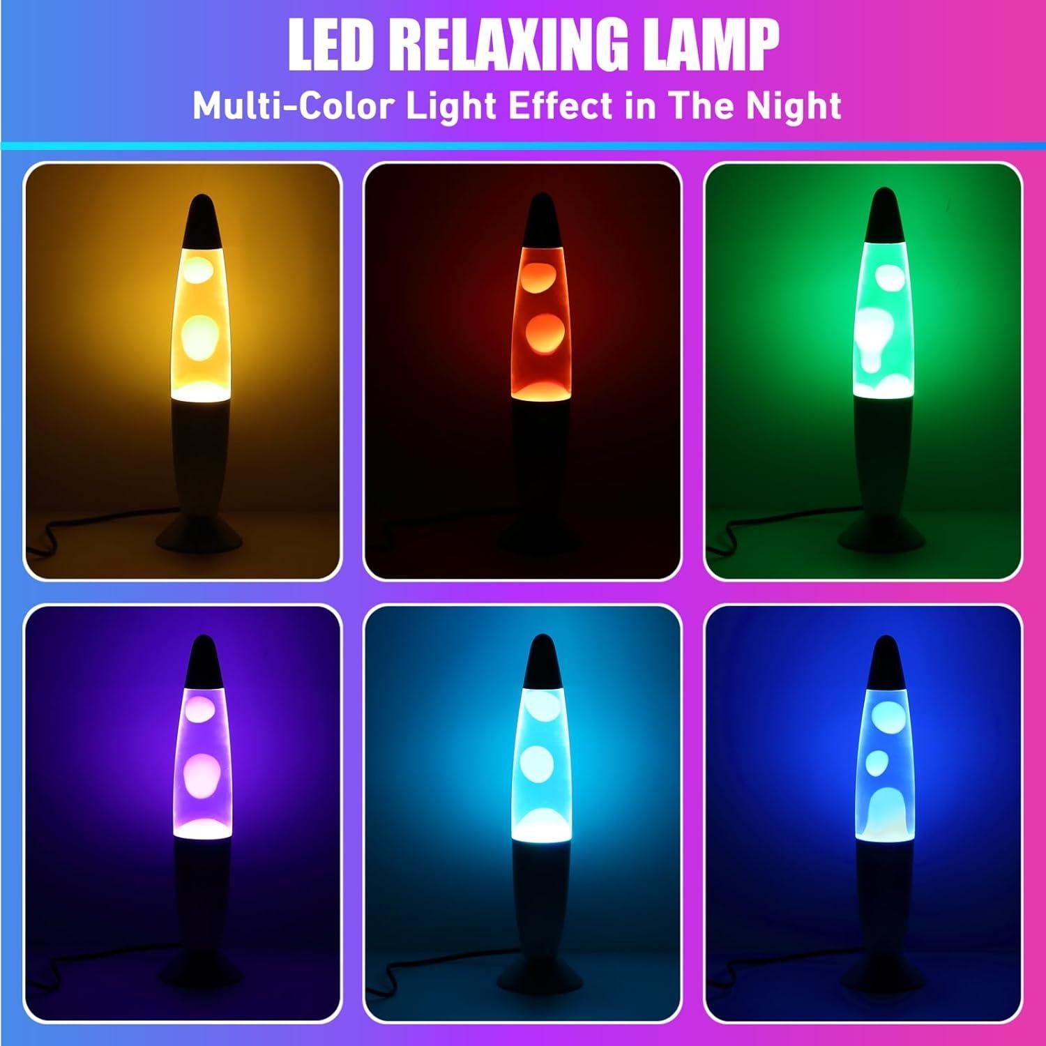 Lámpara LED Cambiante Dalavalampa 33 cm 7 Colores