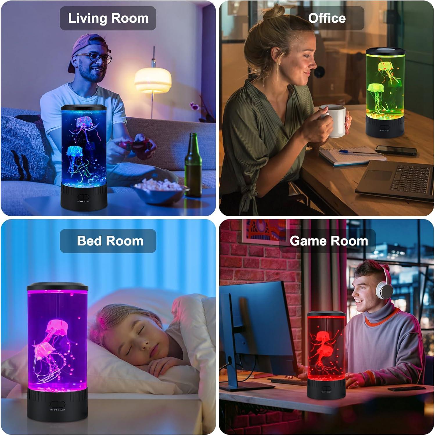 Lámpara de Medusas Relity con Control Remoto y Luz Colorida