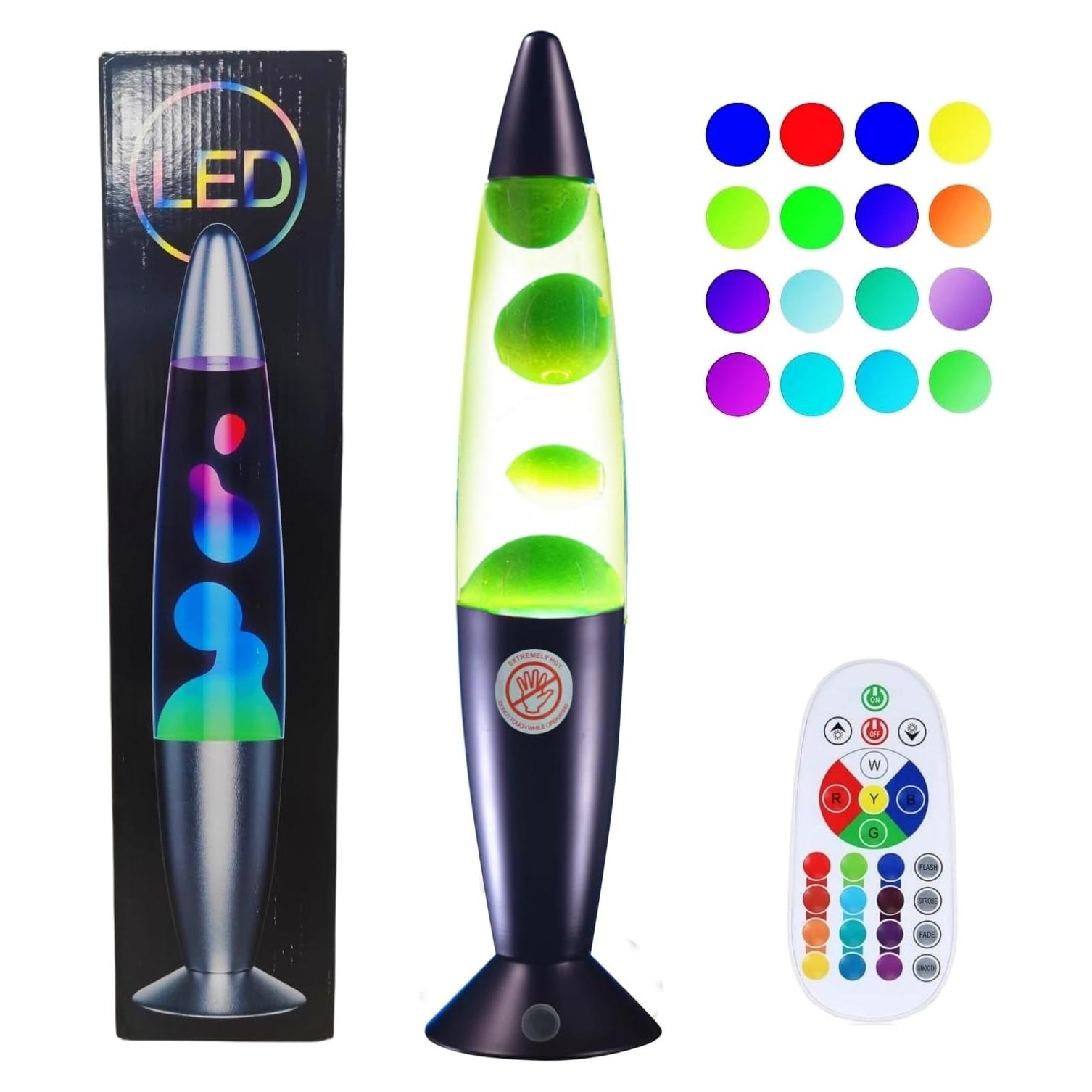 Lámpara LED Magma LEHAHA 34.29 cm - Control Remoto 16 Colores