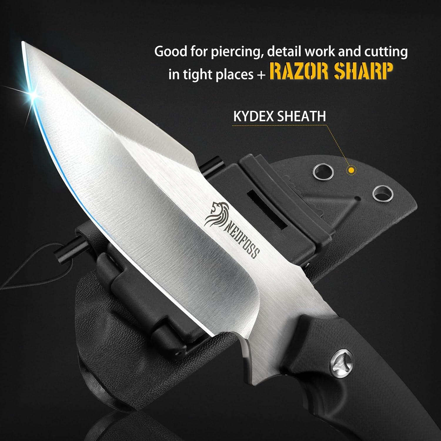 Cuchillo de Supervivencia NedFoss Free-Wolf 23.5 cm con Funda