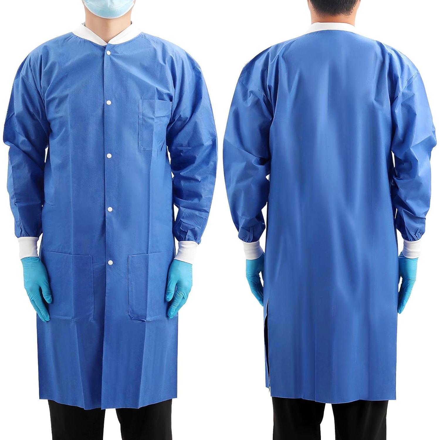 Batas de Laboratorio Desechables JMU X-Large Azul 10 Pzas