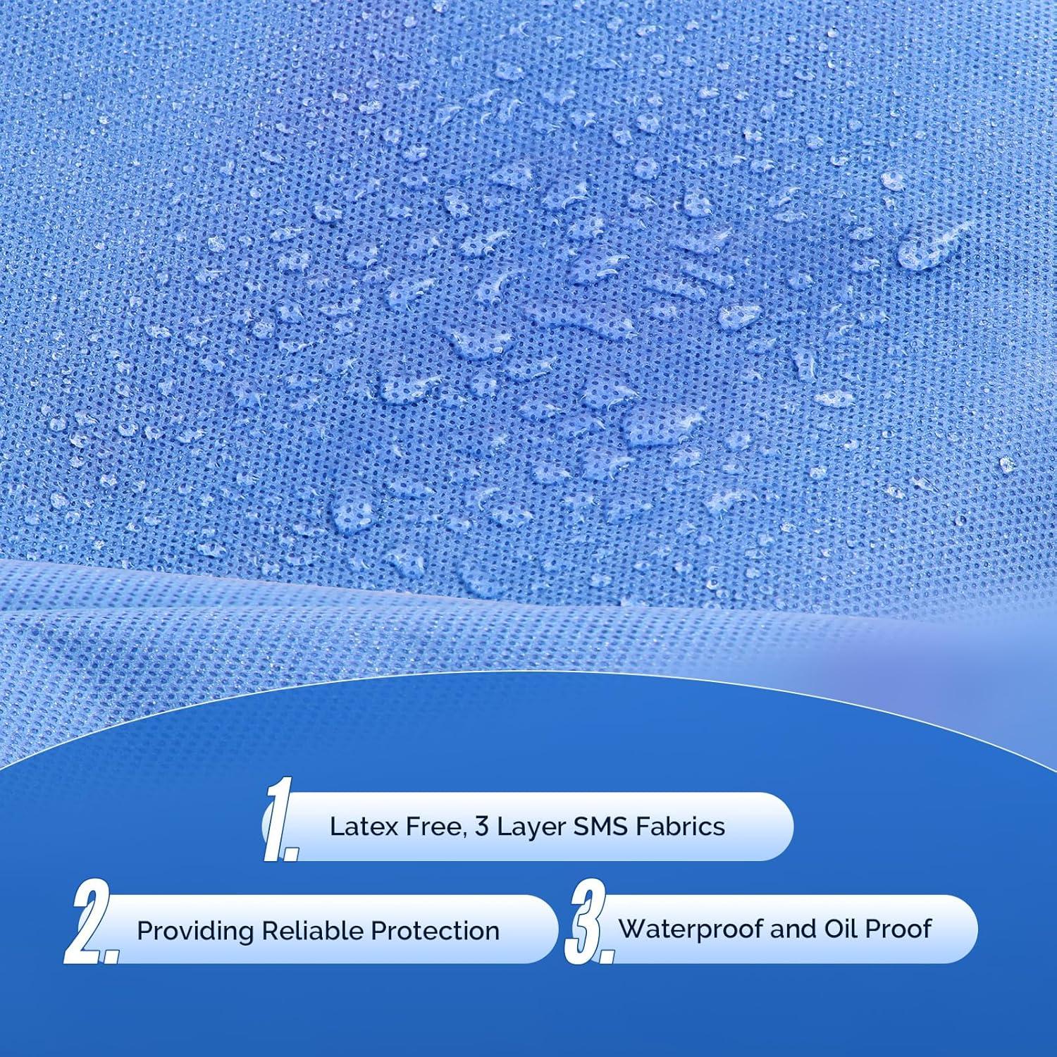 Batas de Laboratorio Desechables JMU X-Large Azul 10 Pzas