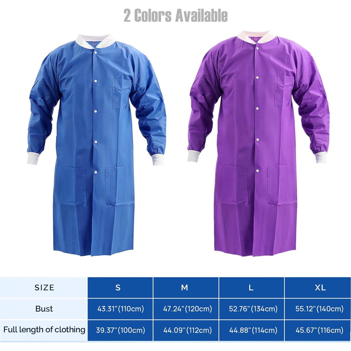 Batas de Laboratorio Desechables JMU X-Large Azul 10 Pzas