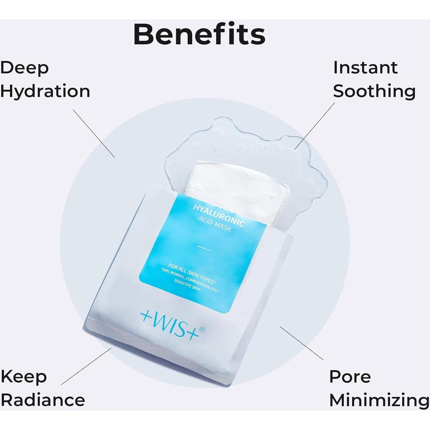 Mascarilla Facial Ácido Hialurónico +WIS 24 EA Hidratante