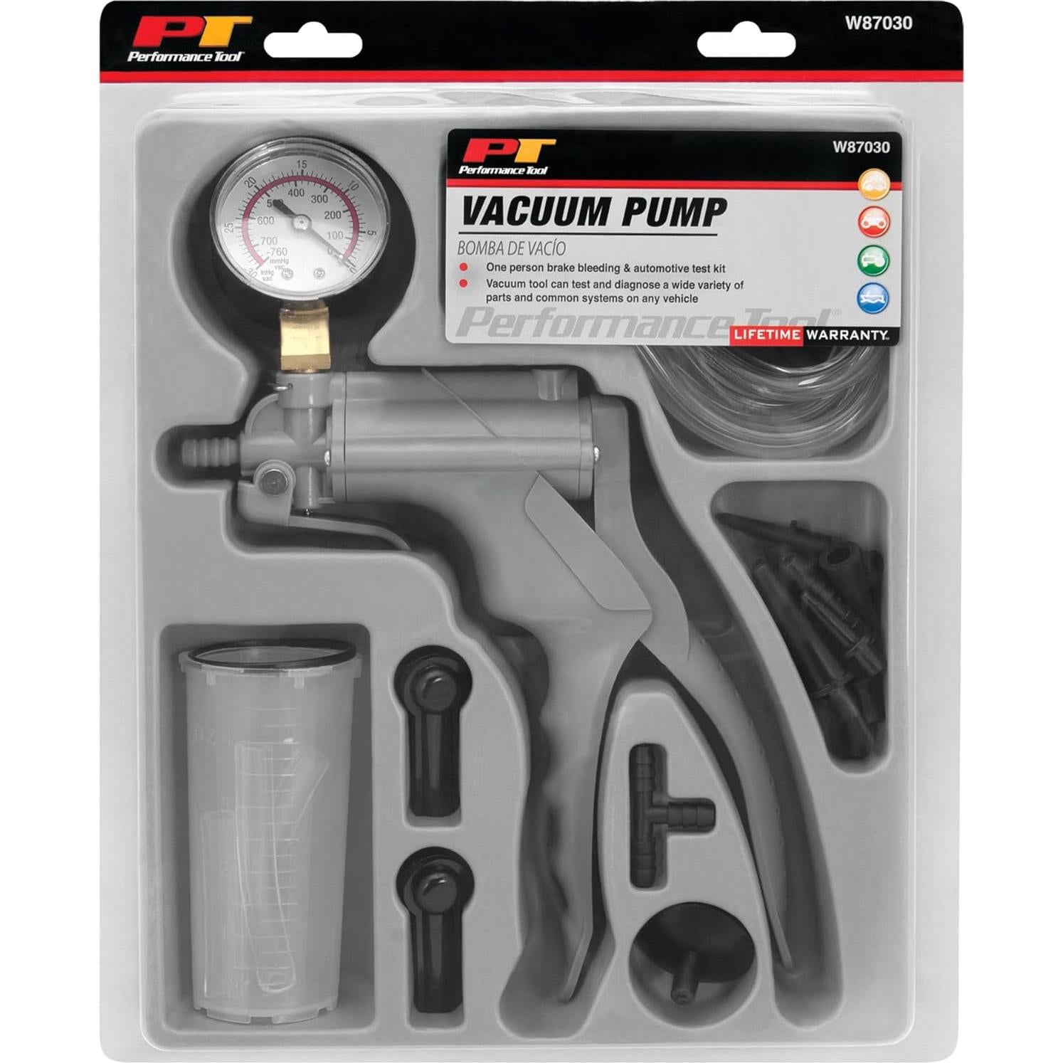 Kit de Bomba de Vacío Manual Performance Tool W87030 para Sangrado de Frenos