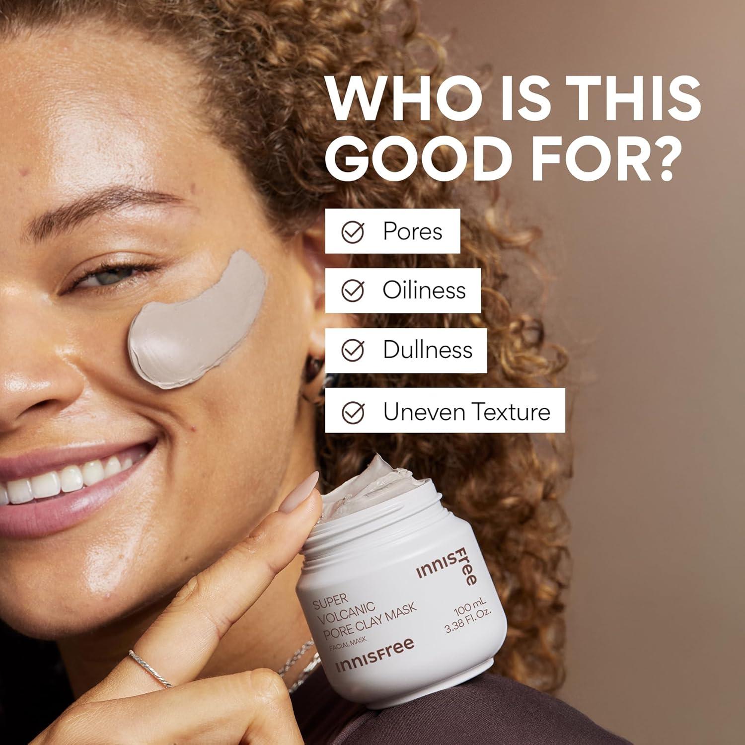 Máscara de Arcilla Volcánica Innisfree 100ml Limpia Poros