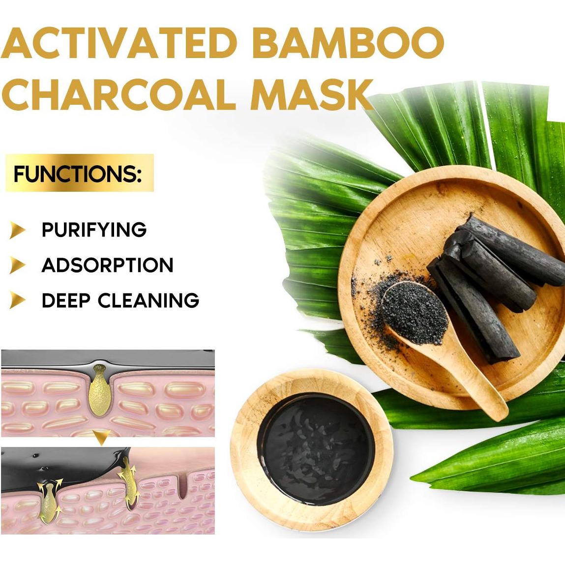 Kit de Máscara Facial Peel Off YLNALO Carbón Activado 103.5 ml