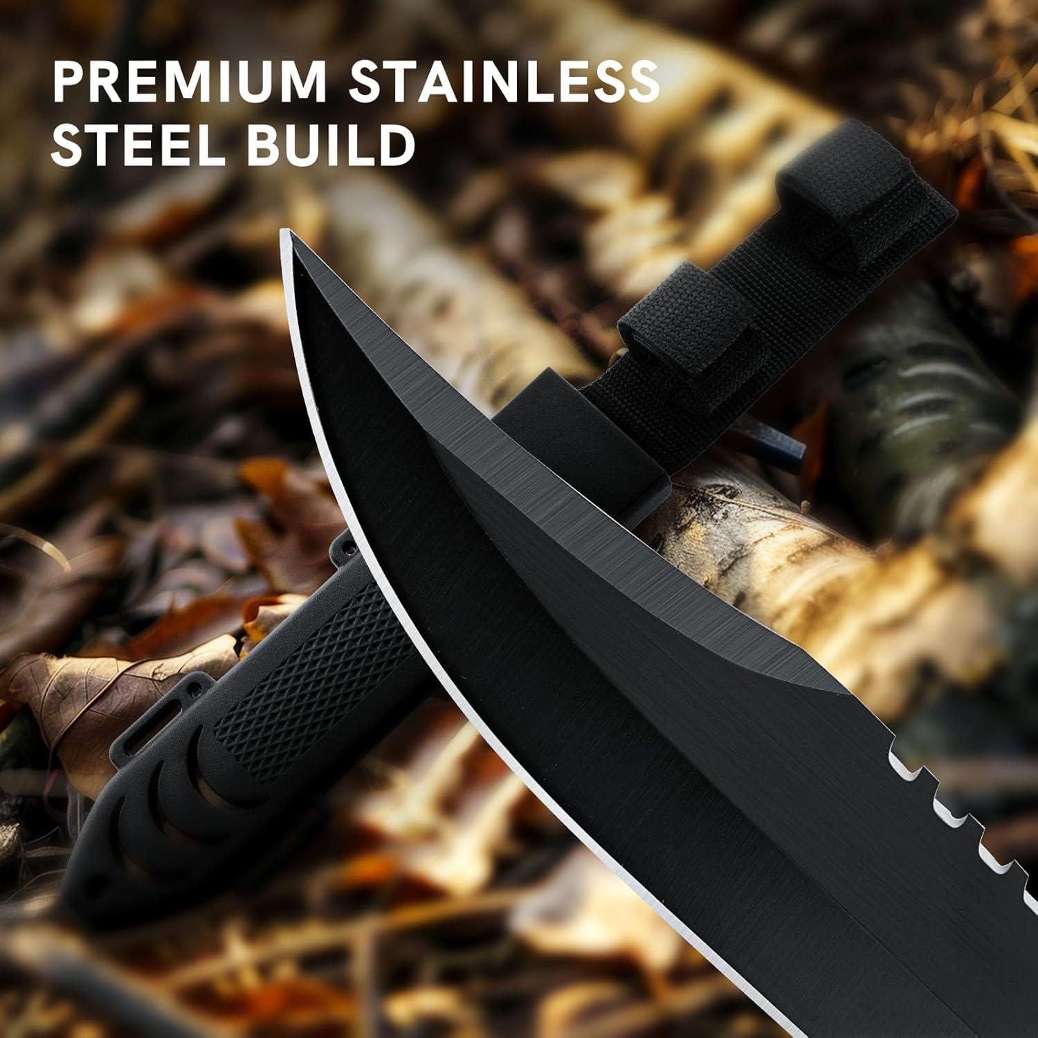 Cuchillo de Caza Dispatch 30.48 cm Hoja Fija Antideslizante