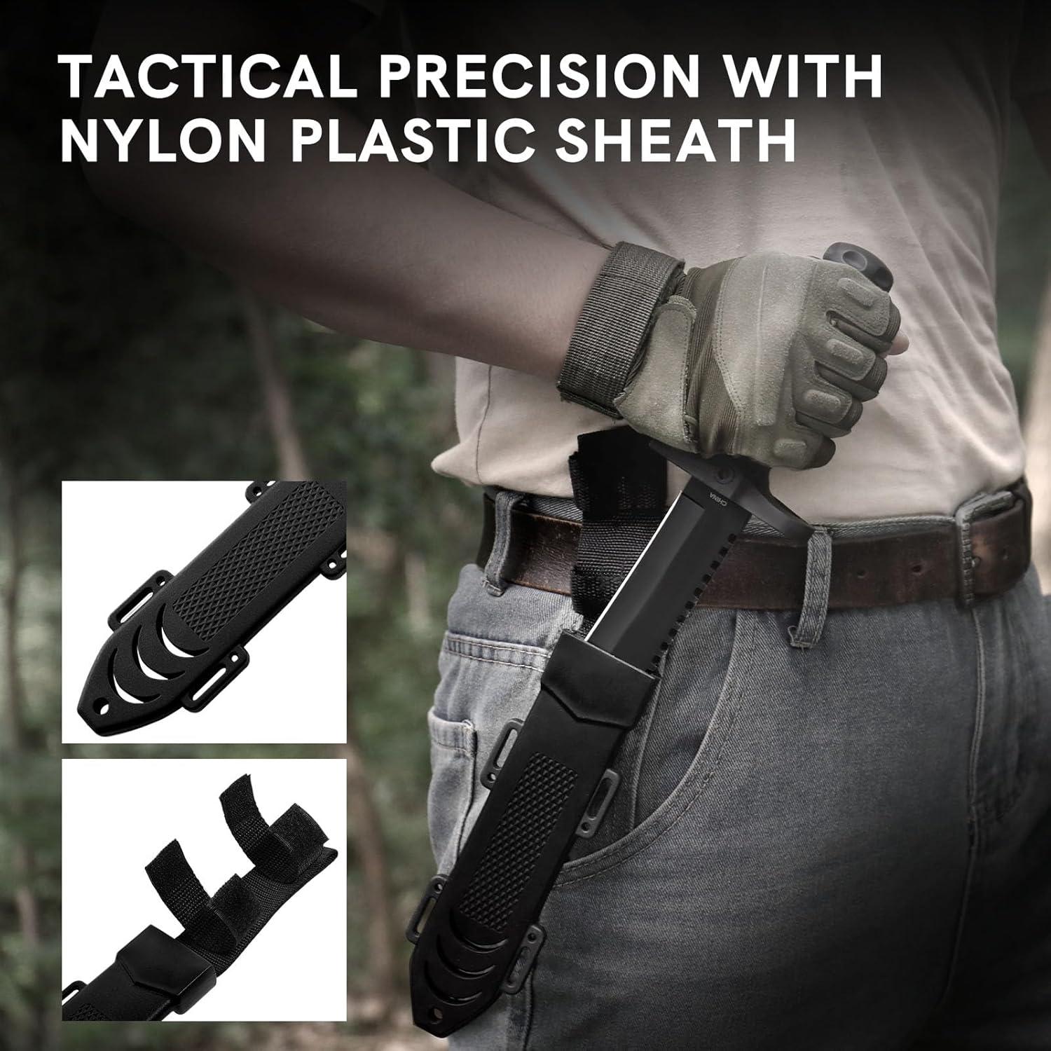 Cuchillo de Caza Dispatch 30.48 cm Hoja Fija Antideslizante