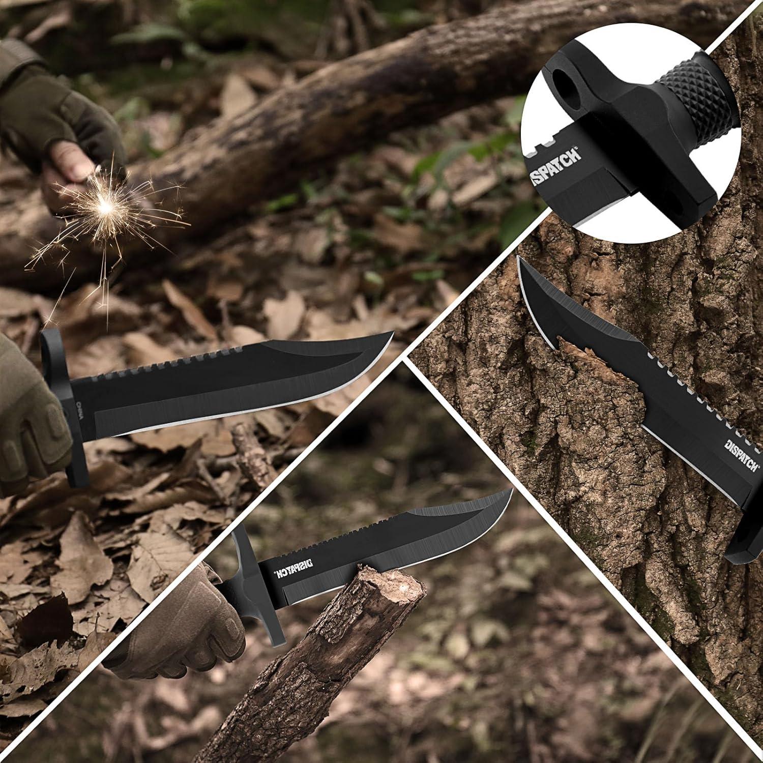 Cuchillo de Caza Dispatch 30.48 cm Hoja Fija Antideslizante