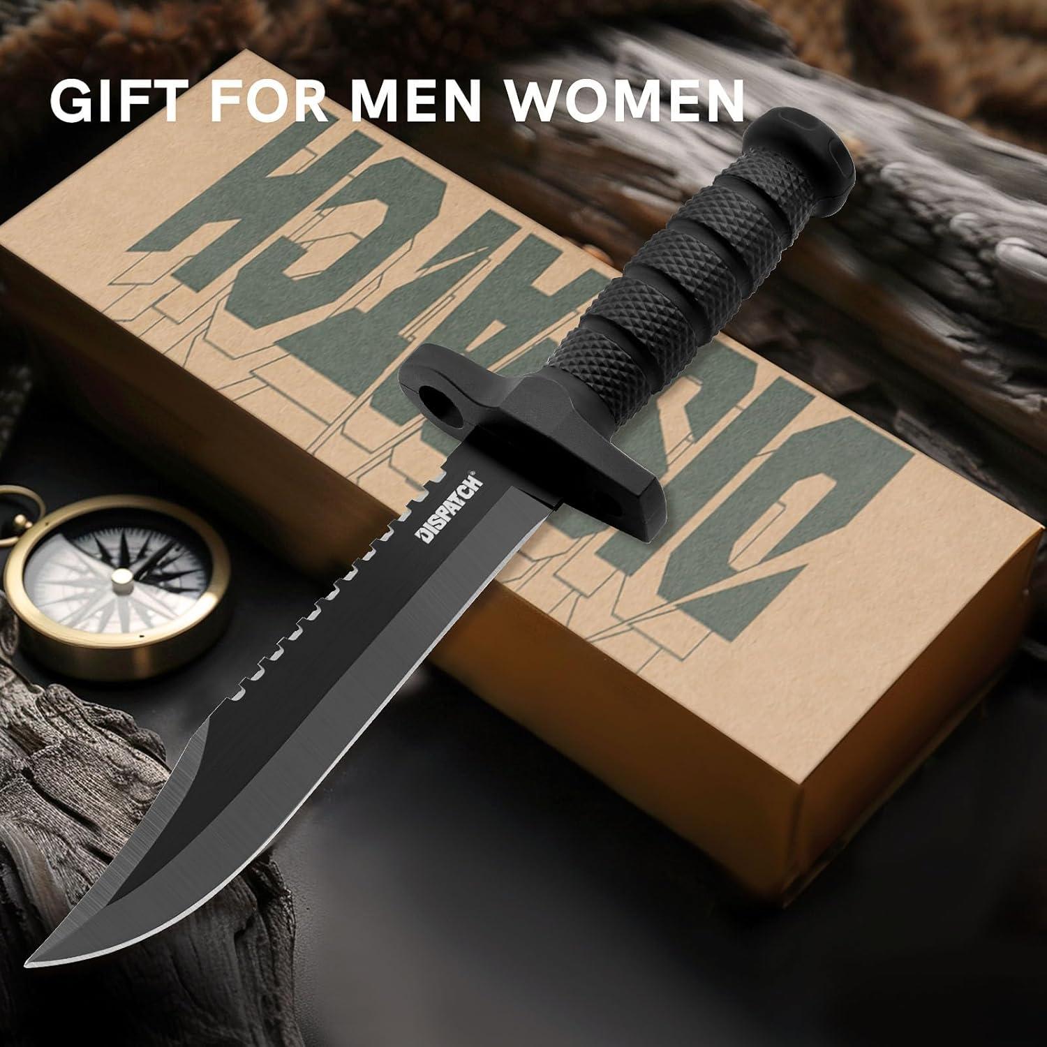 Cuchillo de Caza Dispatch 30.48 cm Hoja Fija Antideslizante