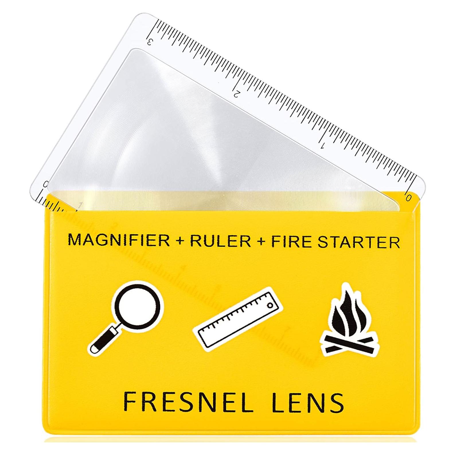 Lente Fresnel Frienda 20 Piezas Iniciador de Fuego Solar