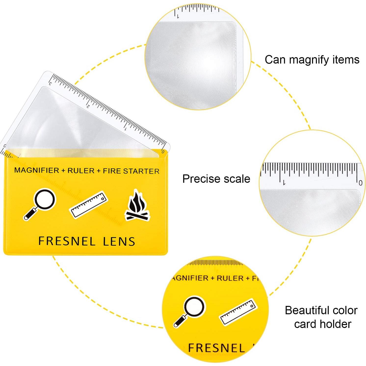 Lente Fresnel Frienda 20 Piezas Iniciador de Fuego Solar
