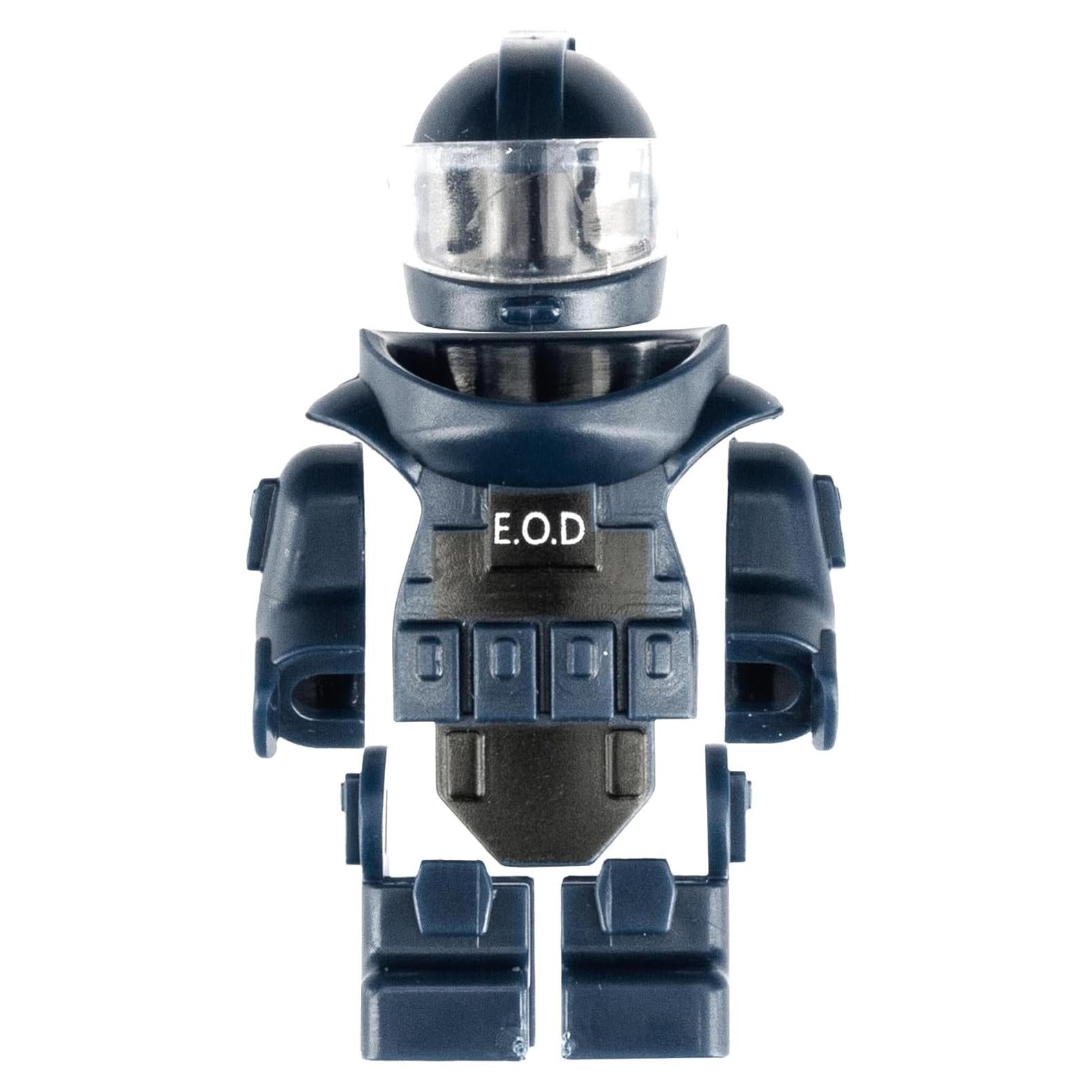 Figuras de Soldados MaozyHomie Traje Desactivación Bombas Azul