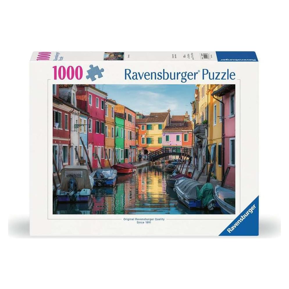Rompecabezas Ravensburger 1000 Piezas Burano Italia Ecológico