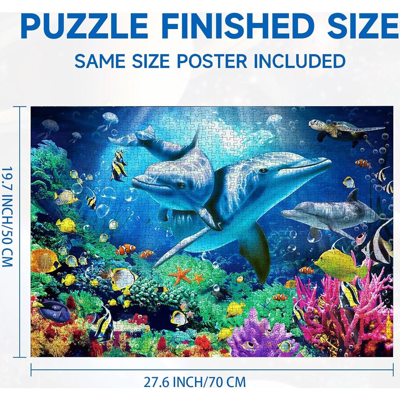 Rompecabezas Nattork 1000 Piezas Mundo Marino 70x50 cm