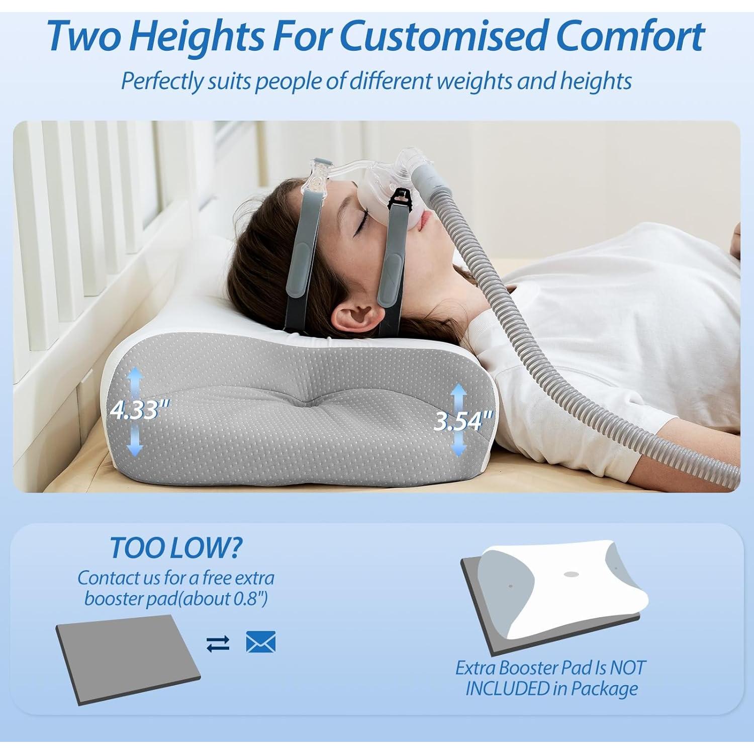 Almohada CPAP HOMCA Ergonómica con Espuma de Memoria 65x40cm