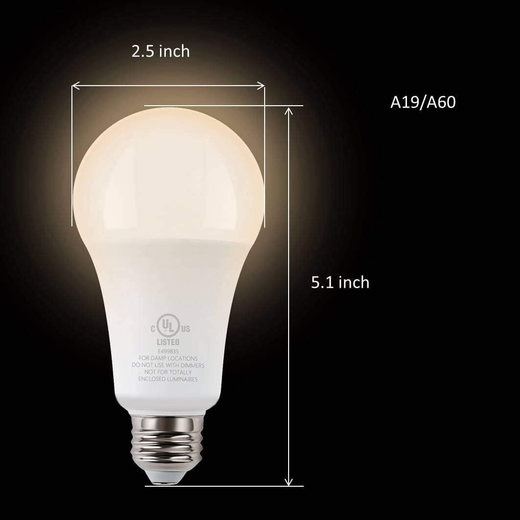 Bombillas LED de Emergencia Recargables HouLight 5W 3000K 2-Pack