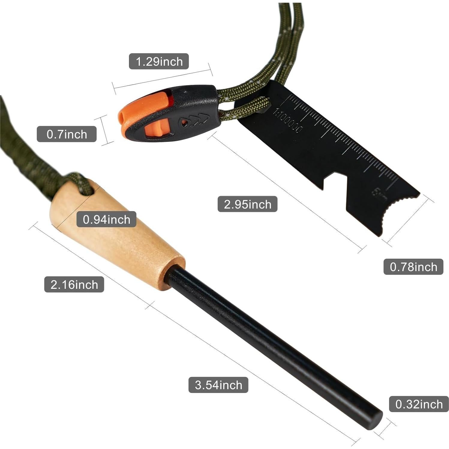 Iniciador de Fuego NOOPEL con Multi-Herramienta y Paracord