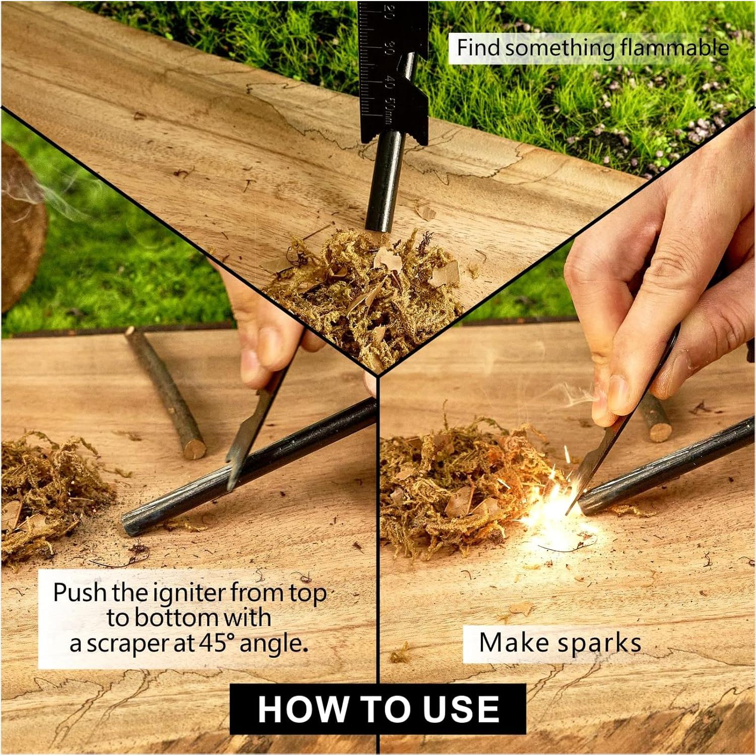 Iniciador de Fuego NOOPEL con Multi-Herramienta y Paracord