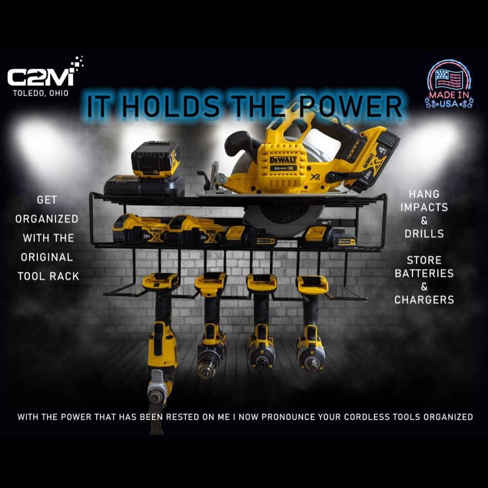 Estante Flotante C2M de Acero Compacto para Garaje 45.36 kg