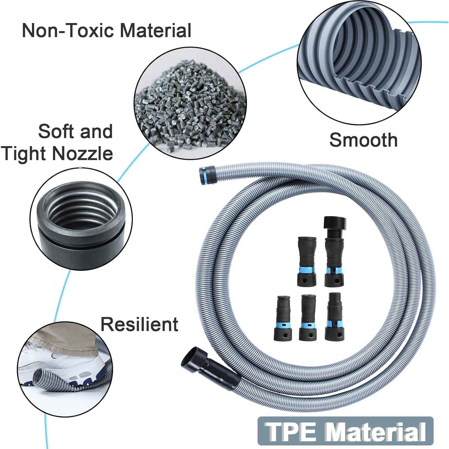 Kit de Manguera de Aspiradora Onylraep 12 Pies 5 Adaptadores