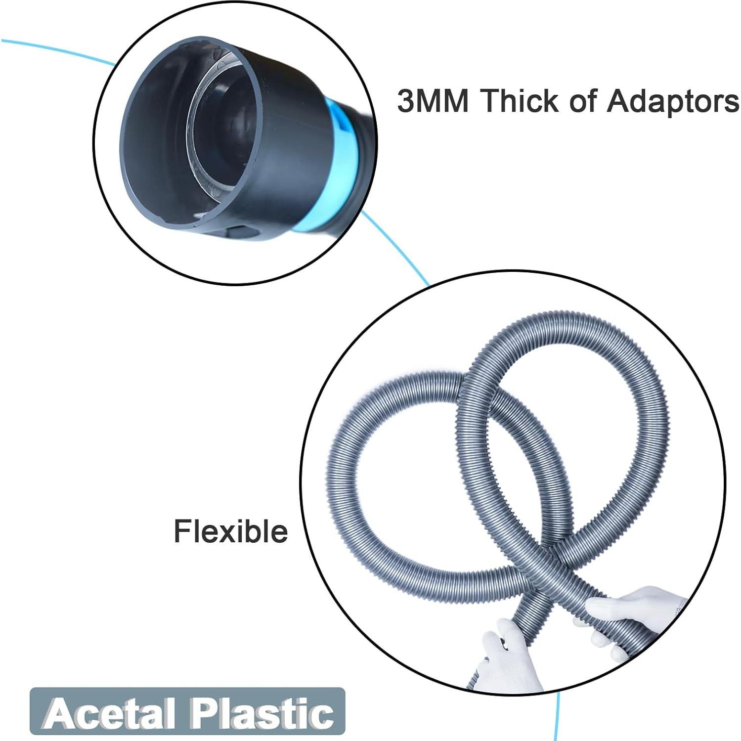 Kit de Manguera de Aspiradora Onylraep 12 Pies 5 Adaptadores