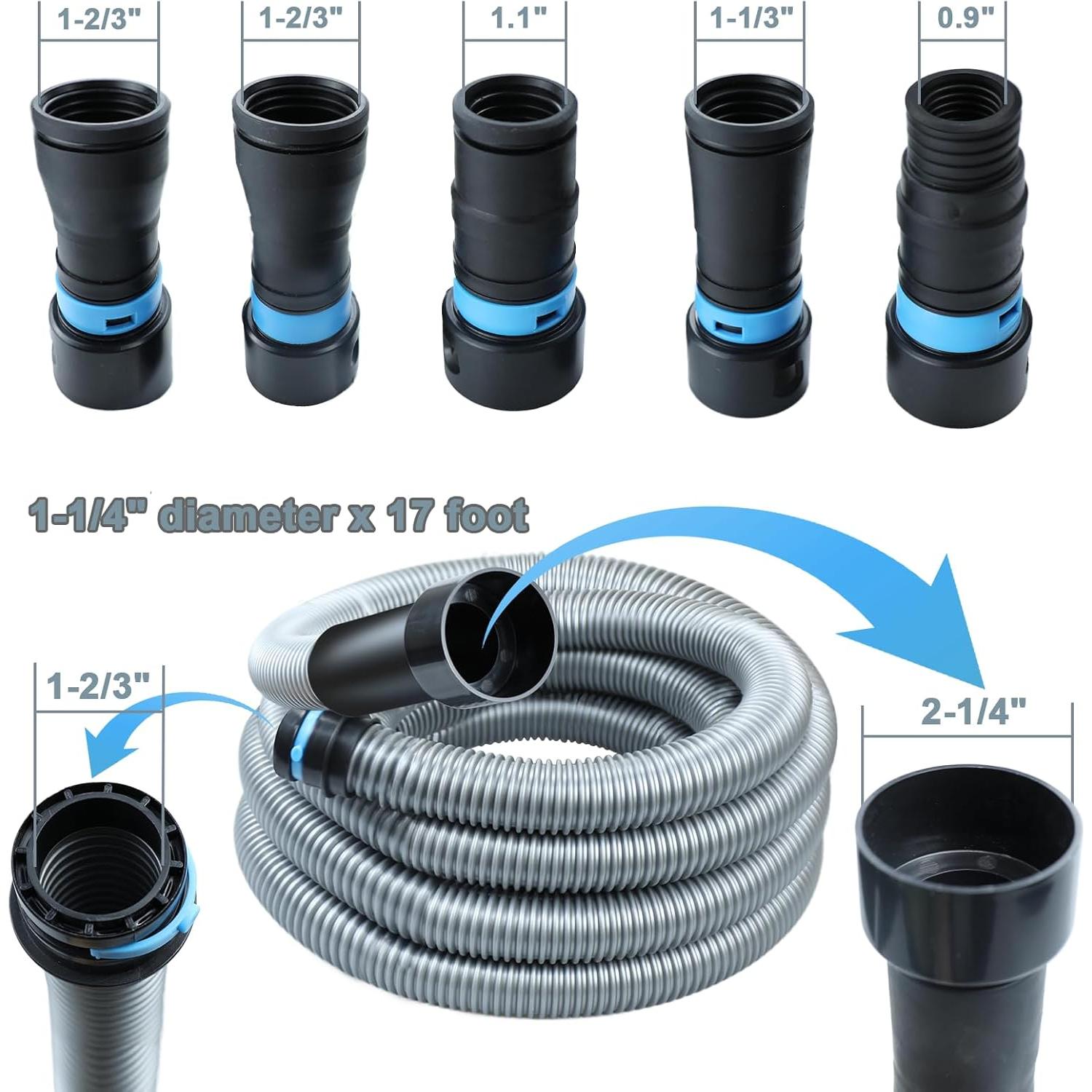 Kit de Manguera de Aspiradora Onylraep 12 Pies 5 Adaptadores