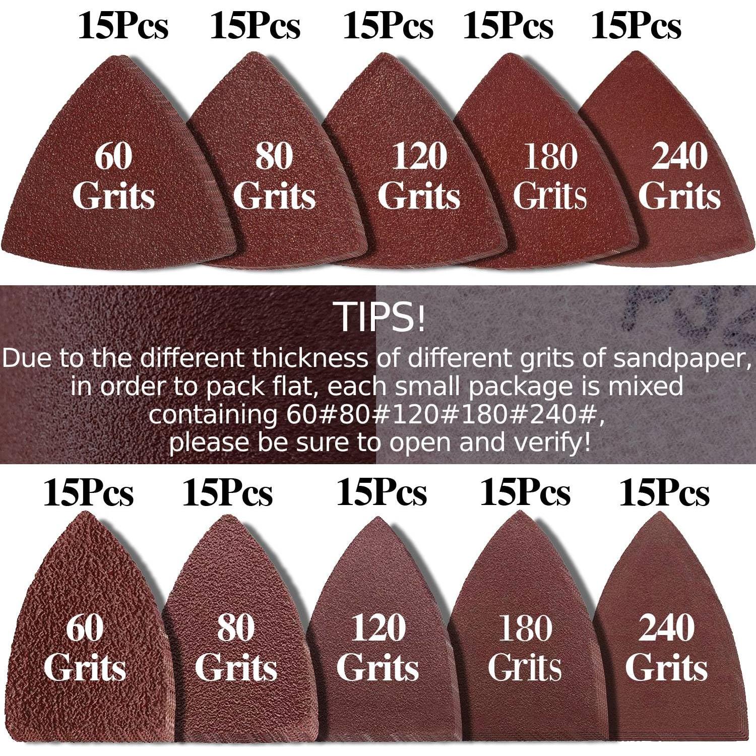 Kit de Lijado 156 Piezas Gulrear - Almohadillas y Papel de Lija