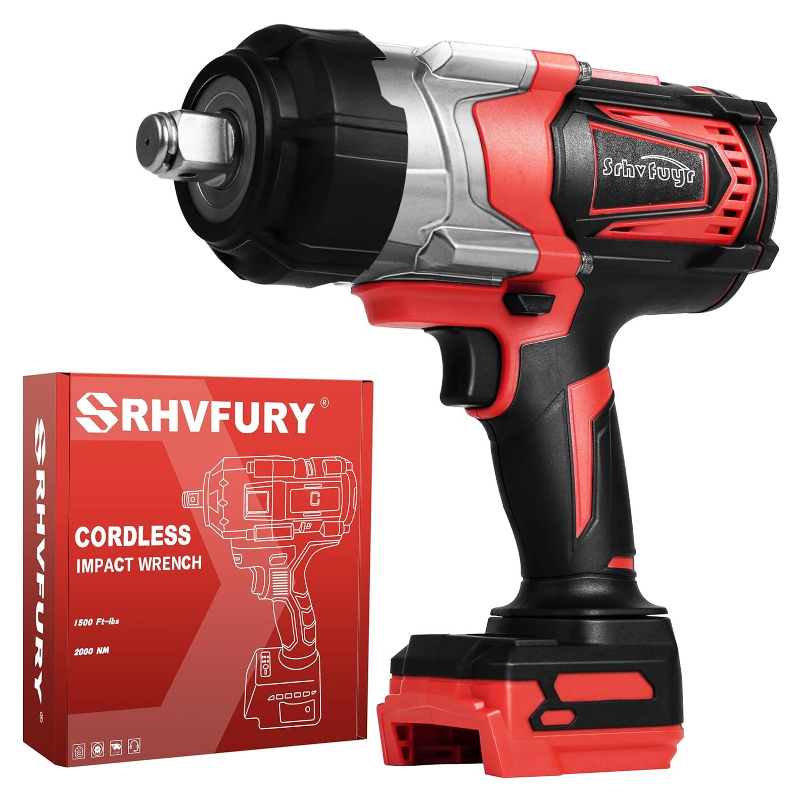 Llave de impacto inalámbrica 3/4" Srhvfuyr 1500FT-LBS 18V