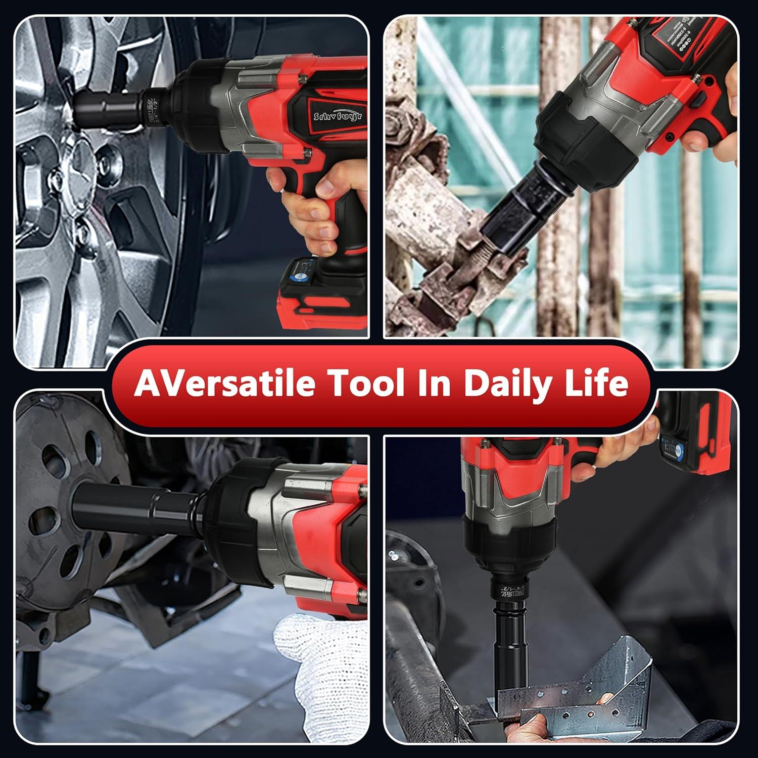 Llave de impacto inalámbrica 3/4" Srhvfuyr 1500FT-LBS 18V