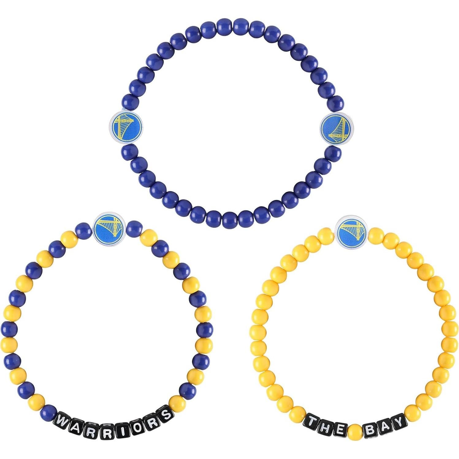 Pulseras de Amistad NBA Golden State Warriors 3-Pack