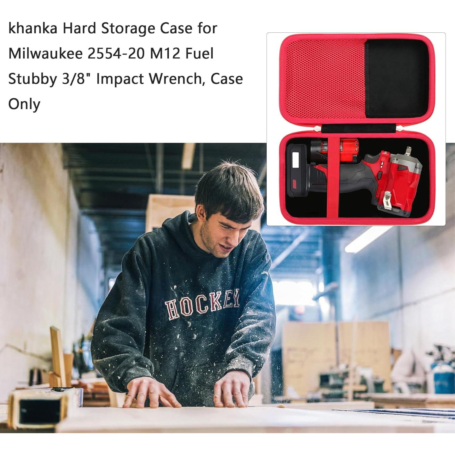 Funda Dura Khanka para Llave de Impacto Milwaukee M12 2554-20