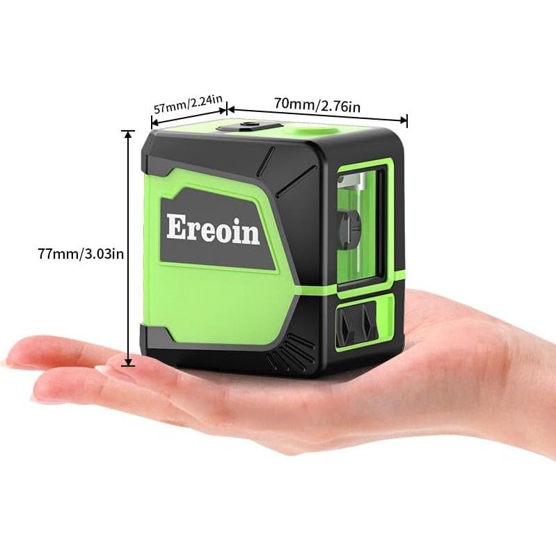 Nivel láser automático Ereoin verde con líneas 360° IP54
