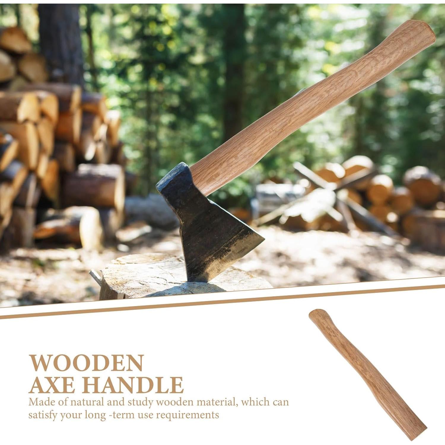 Mango de Hacha Healeved de Madera 38 cm para Camping