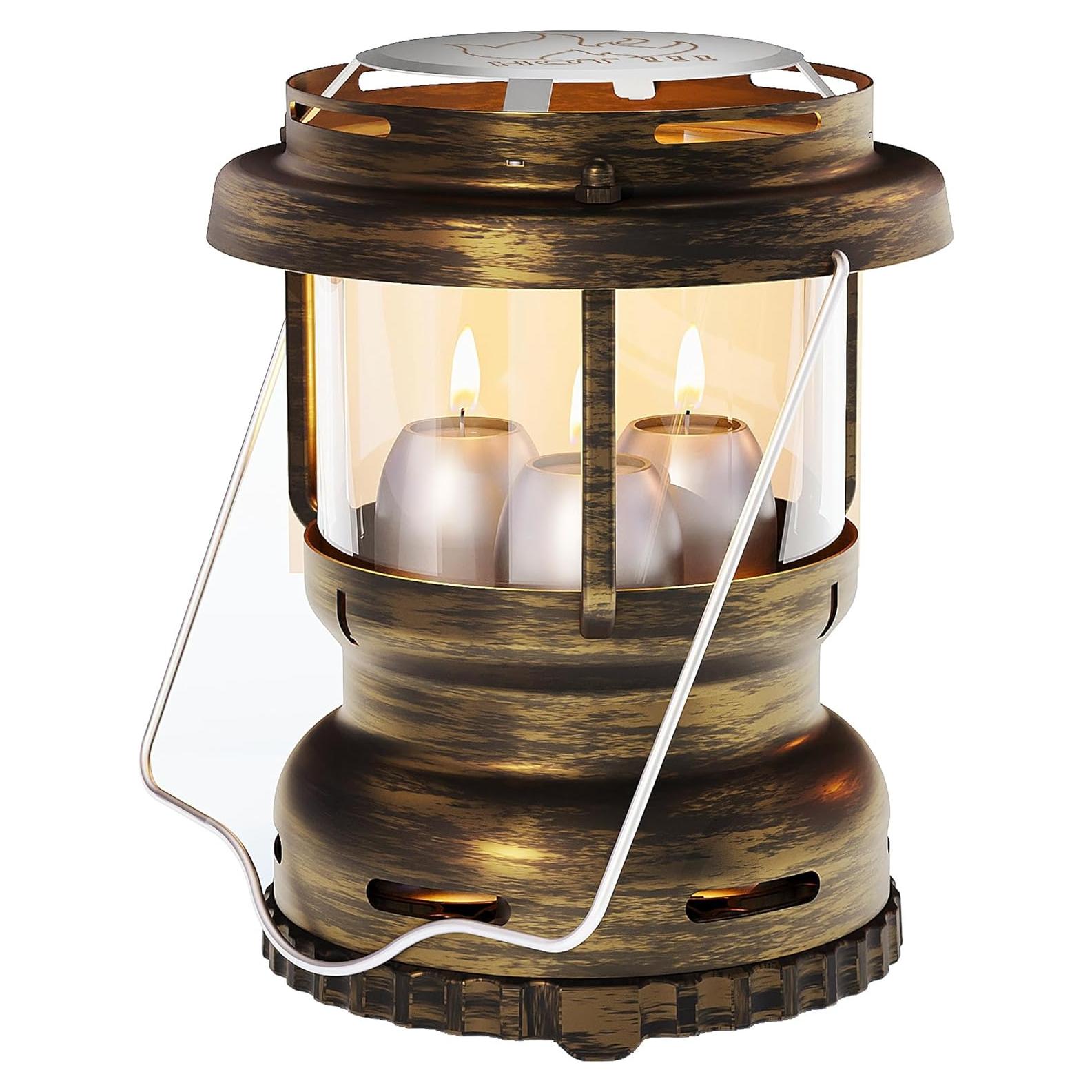 Linterna de Emergencia Vintage NOMFIX con 3 Velas - 18h Quema