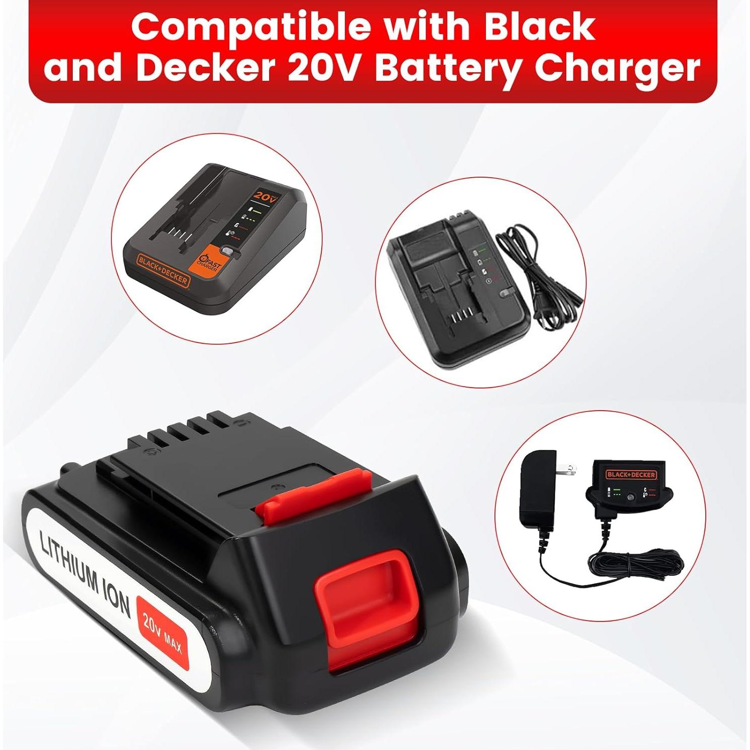 Batería de Ión de Litio 20V 3000mAh Ostaimer para Black & Decker
