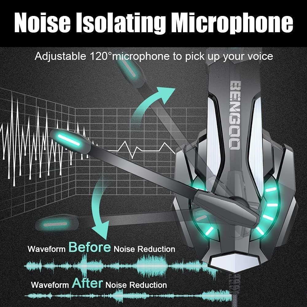 Auriculares BENGOO G9000 Estéreo para Juegos con Micrófono