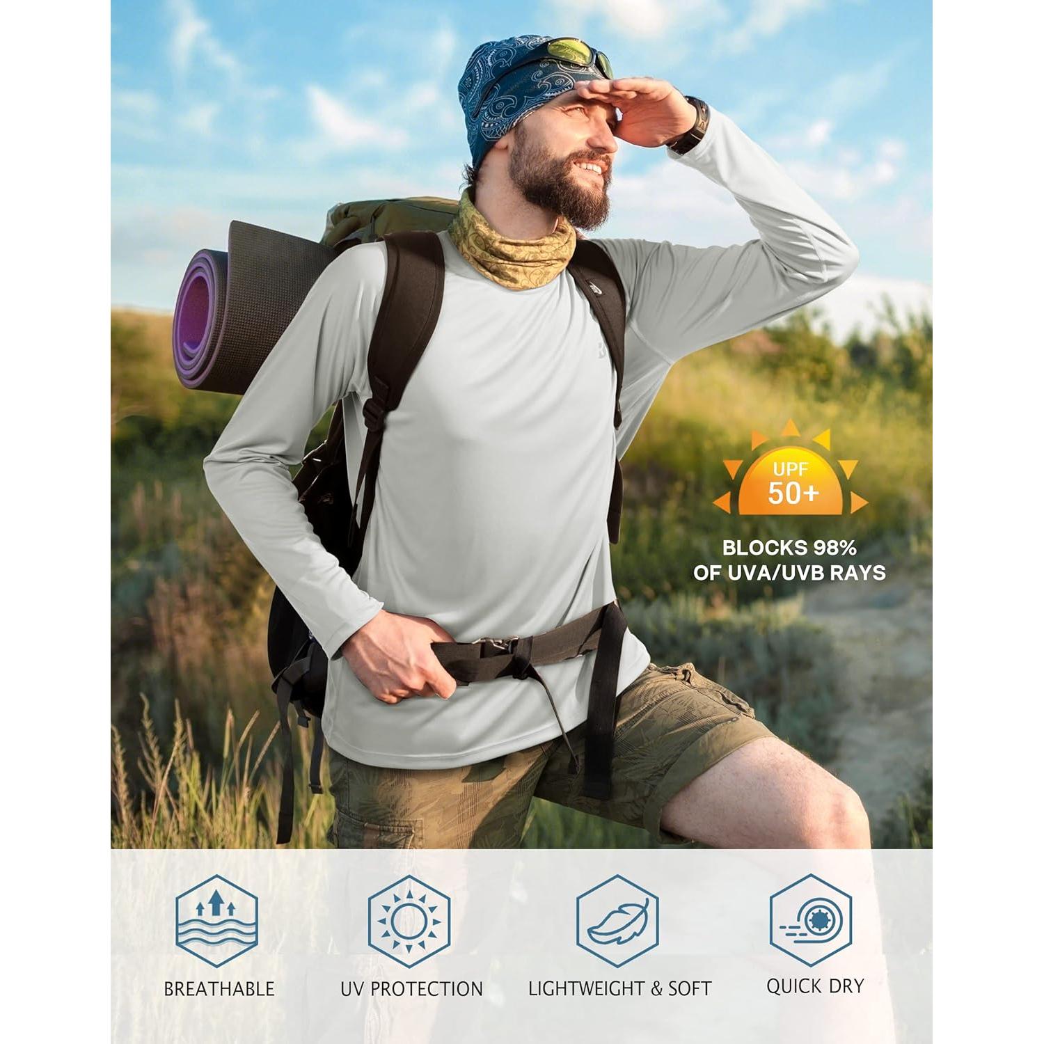 Camisa de Protección Solar UPF 50+ Roadbox para Hombre - Manga Larga