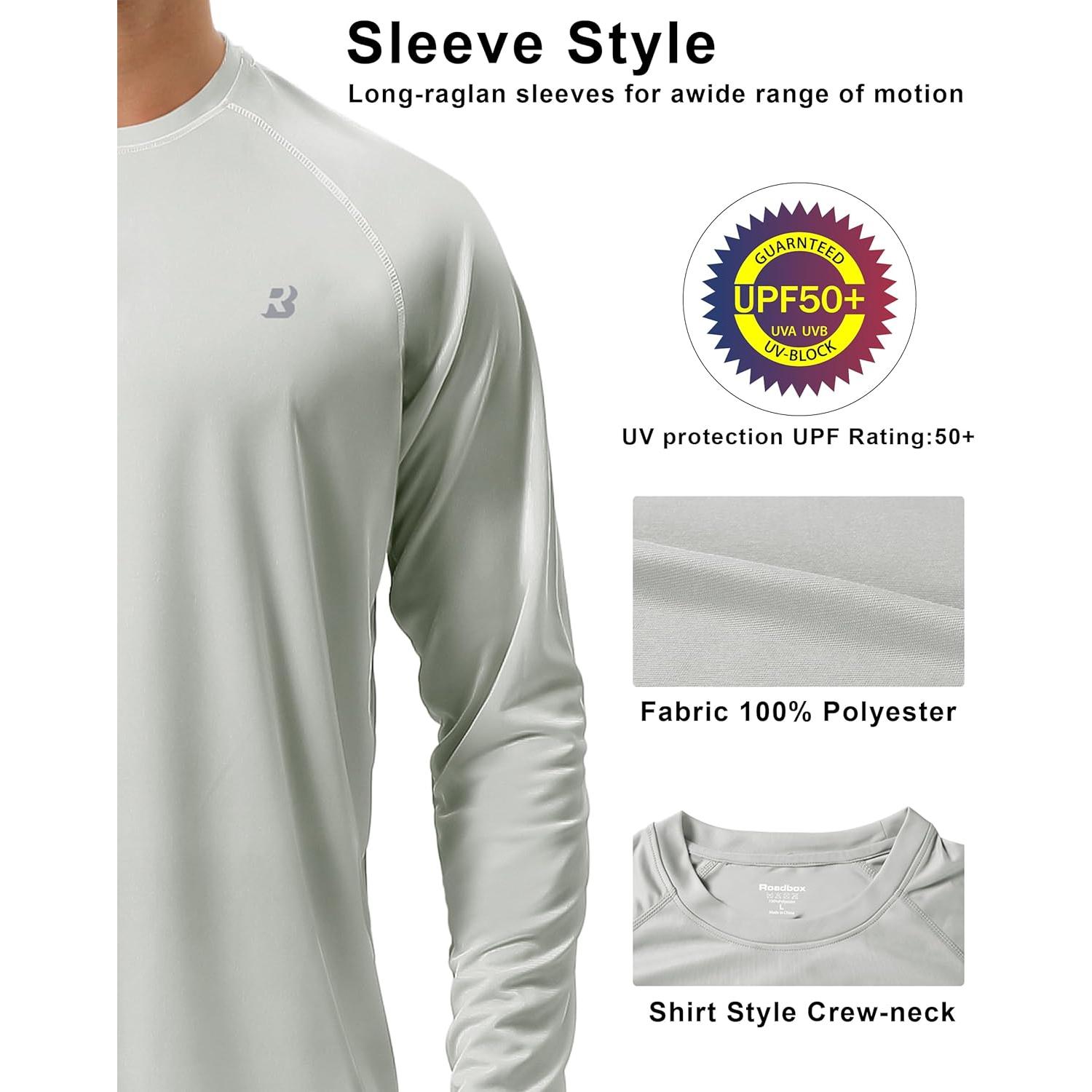 Camisa de Protección Solar UPF 50+ Roadbox para Hombre - Manga Larga