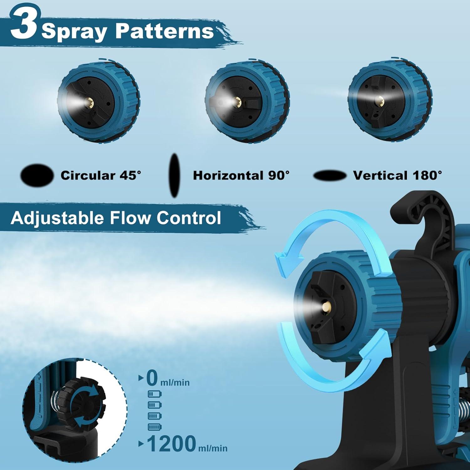 Pulverizador de Pintura ELPIDIO EP62 700W 1200ml 4 Boquillas