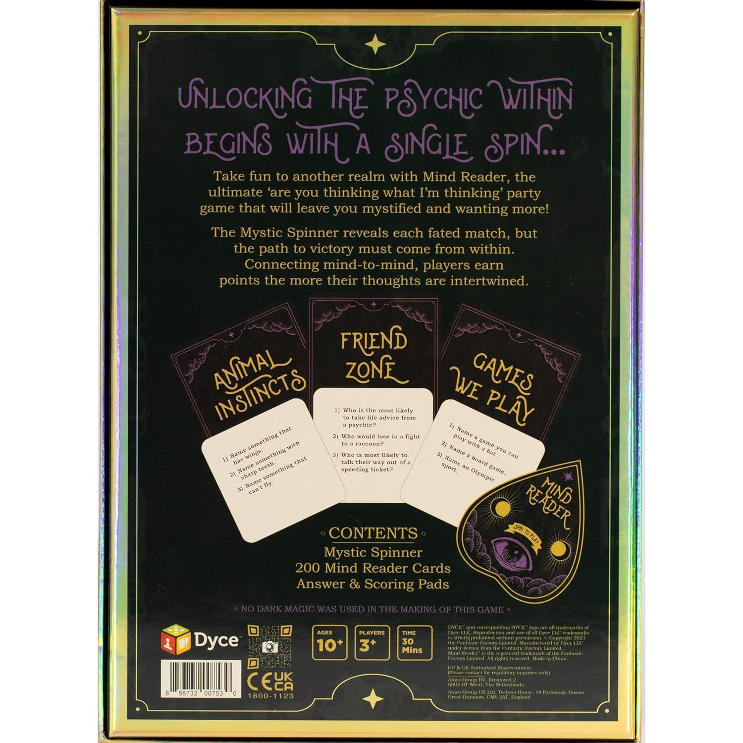 Juego de Mesa MIND READER para Leer Mentes - 200 Tarjetas