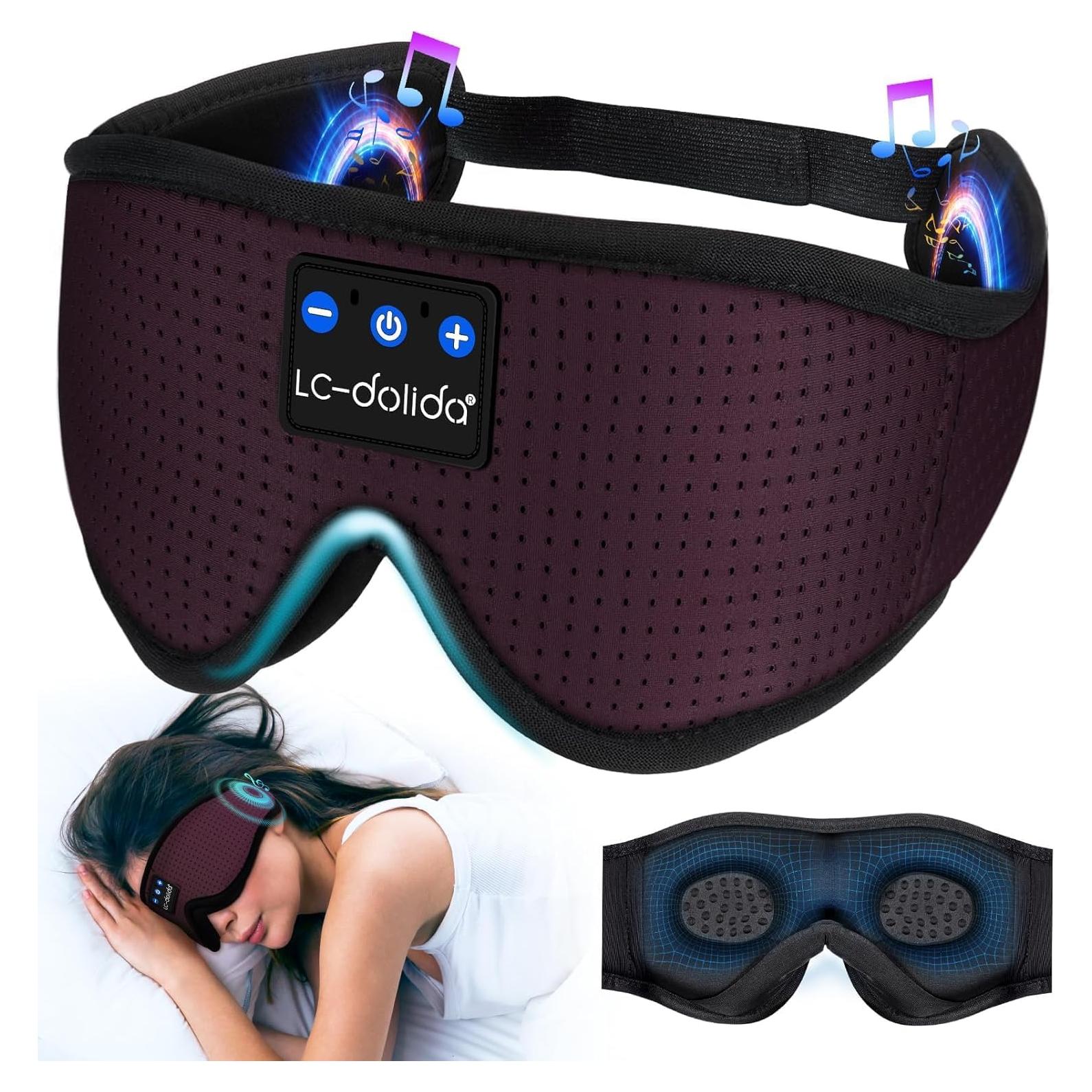 Auriculares para dormir Bluetooth LC-dolida 3D Rojo 119g