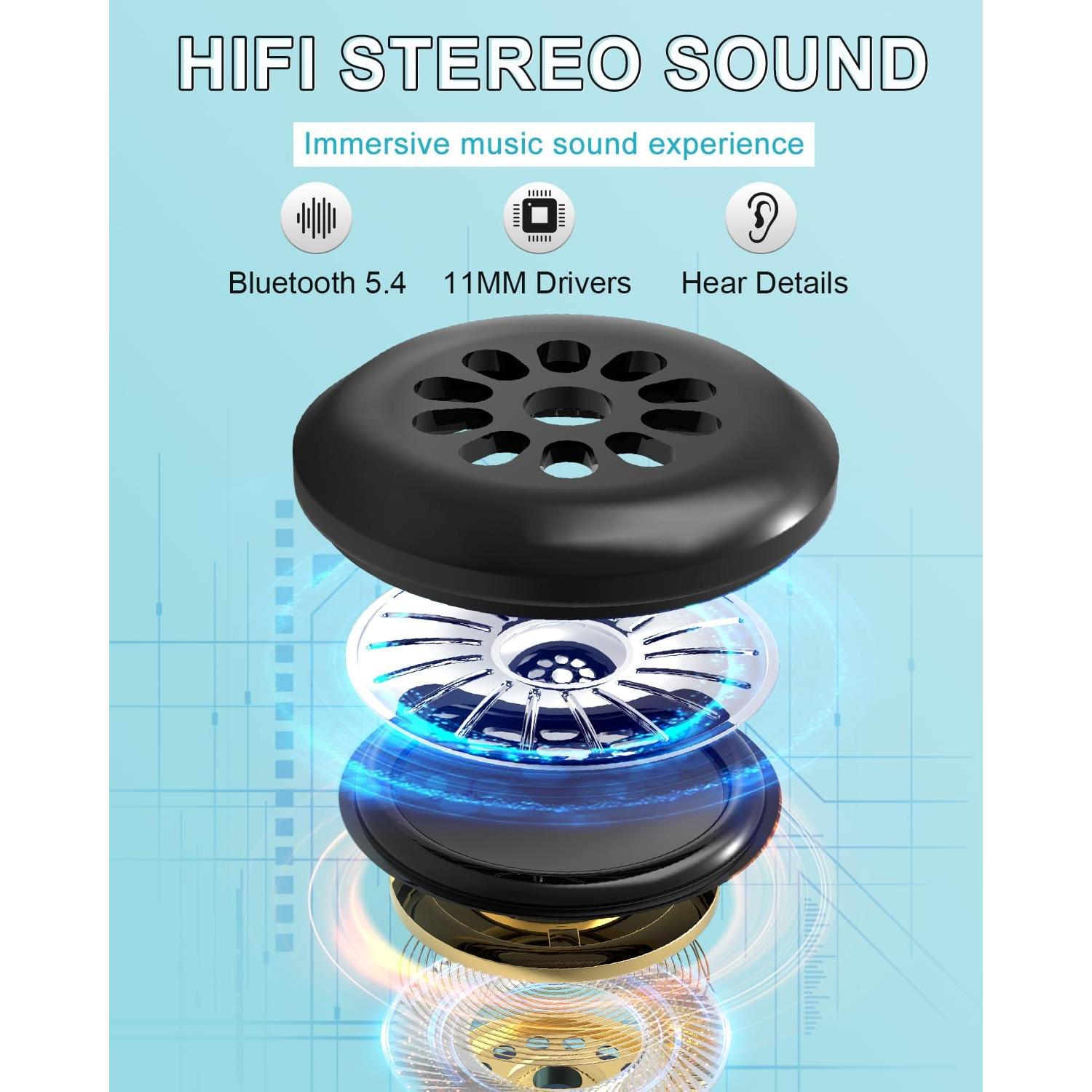 Auriculares para dormir Bluetooth LC-dolida 3D Rojo 119g