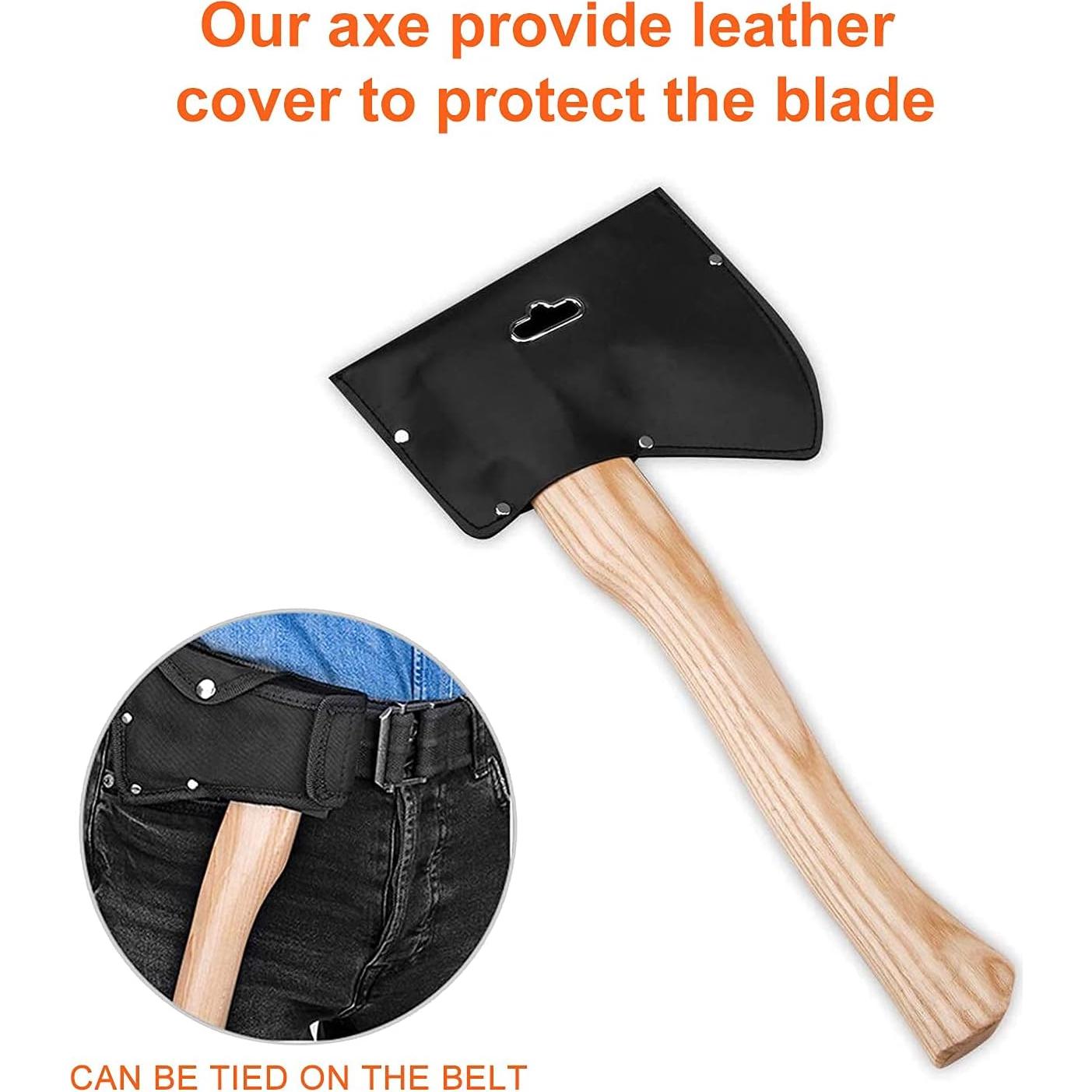 Hacha de Camping Gbivbe 38cm con Funda para Madera