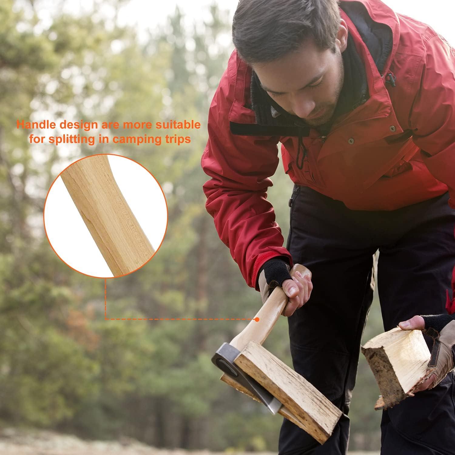 Hacha de Camping Gbivbe 38cm con Funda para Madera