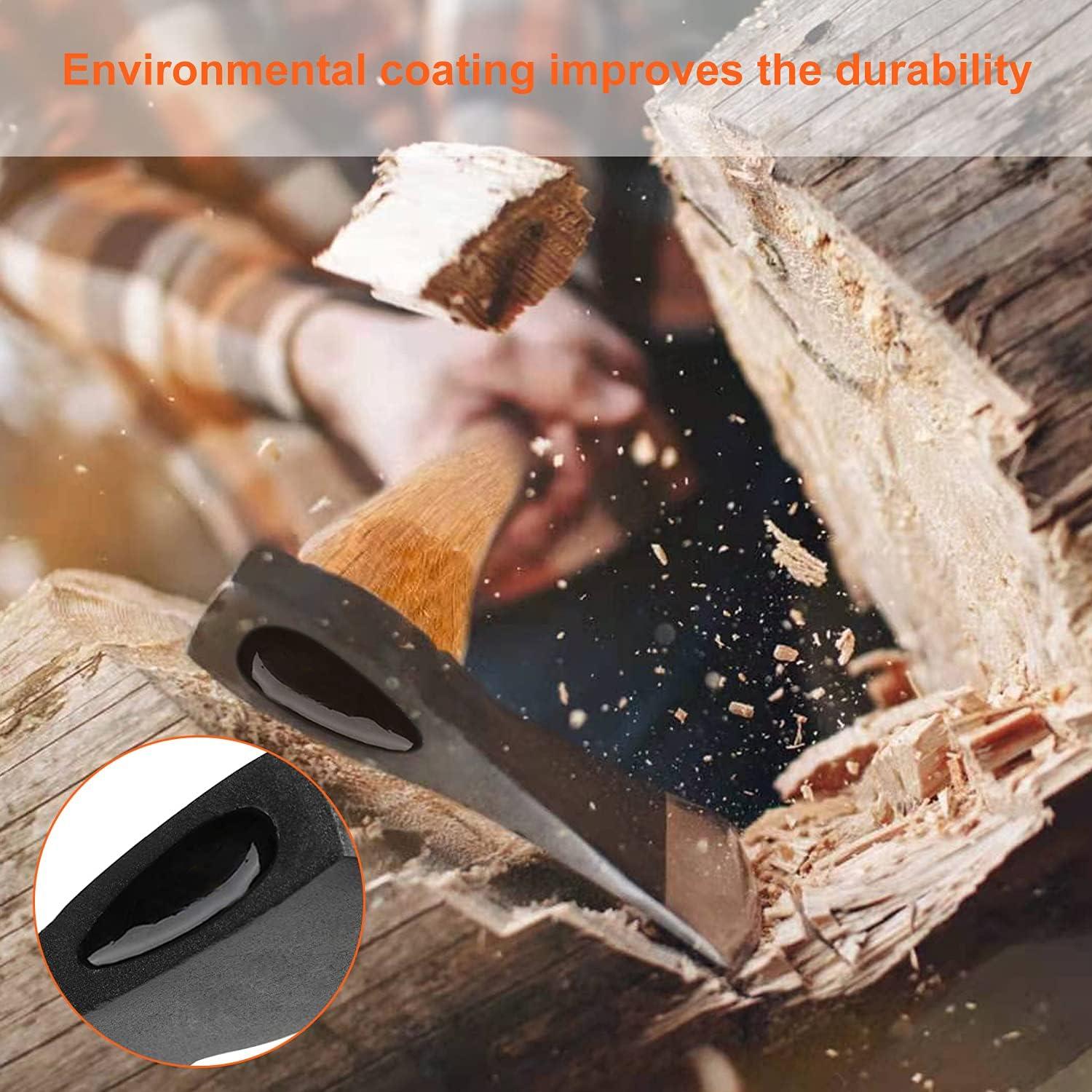 Hacha de Camping Gbivbe 38cm con Funda para Madera