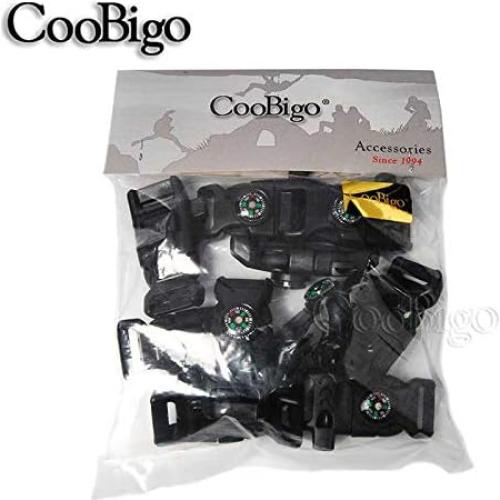 Kit de Supervivencia CooBigo 10 Piezas: Brújula, Silbato, Iniciador de Fuego